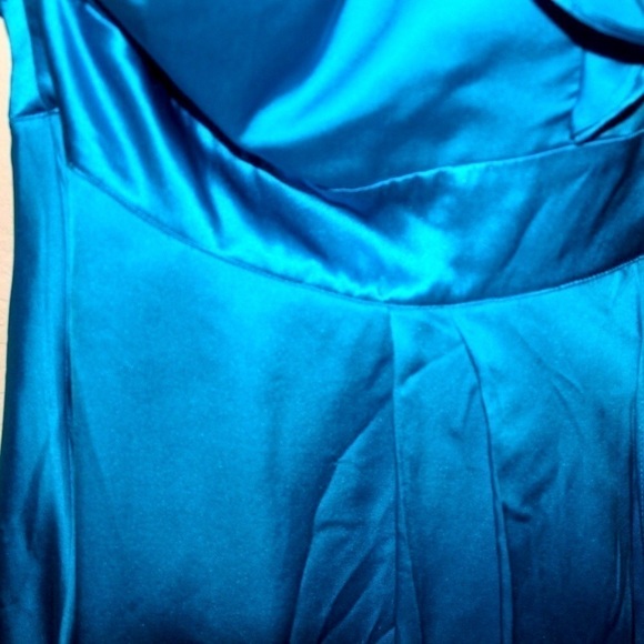 Bebe Silk Dress Sky Blue Unworn, New, XS - Picture 9 of 9